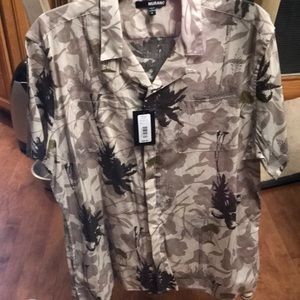 Mutant men’s collar shirt palm trees